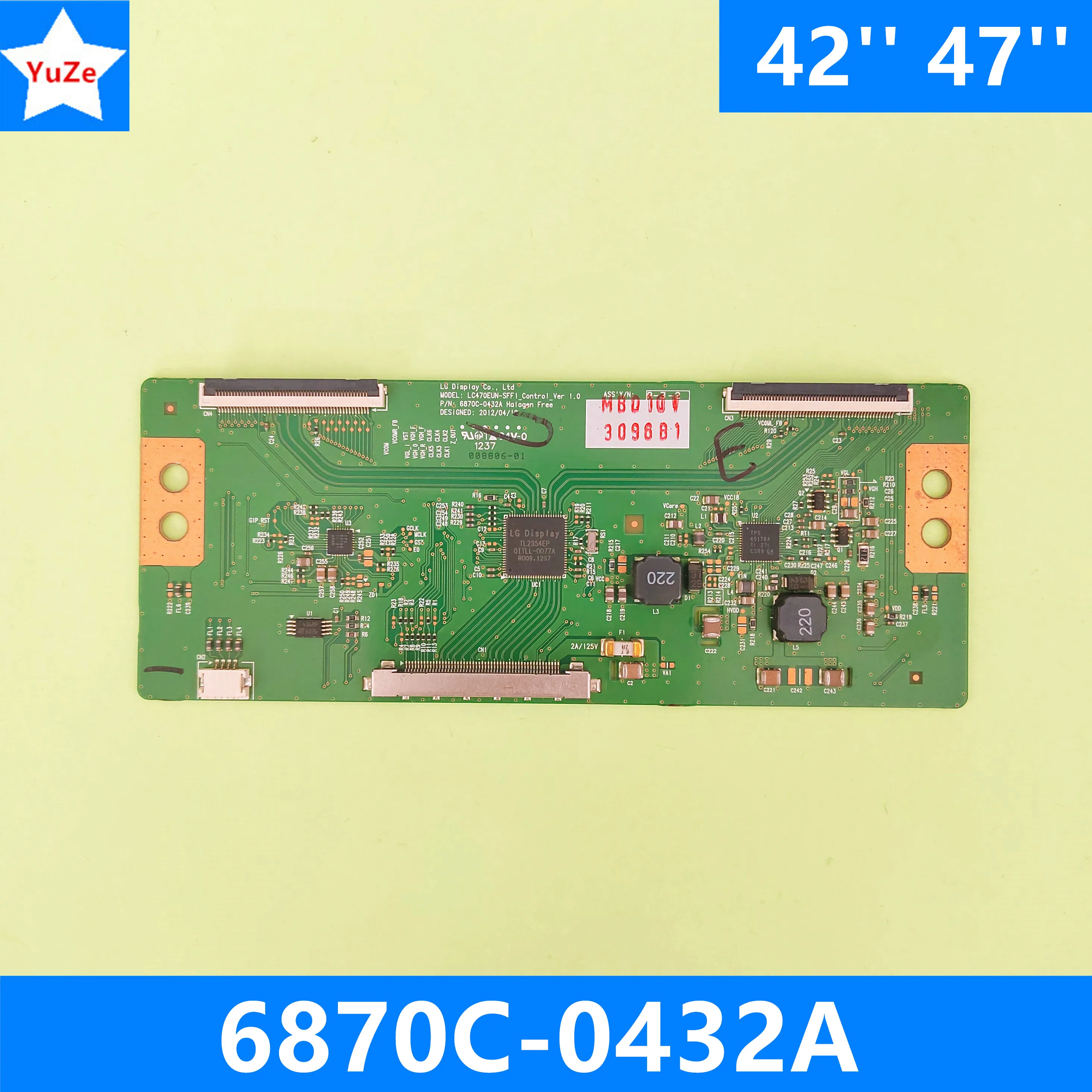 Плата T-con 6870C-0432A для 42 ''47'' 42GA6400-UD 42GA6400 42LA643V 42LA6405-ZA 47LN5420 42-дюймовая 47-дюймовая материнская плата для телевизора
Плата T-con 6870C-0432A для 42 ''47'' 42GA6400-UD 42GA6400 42LA643V 42LA6405-ZA 47LN5420 42-дюймовая 47-дюймовая материнская плата для телевизора