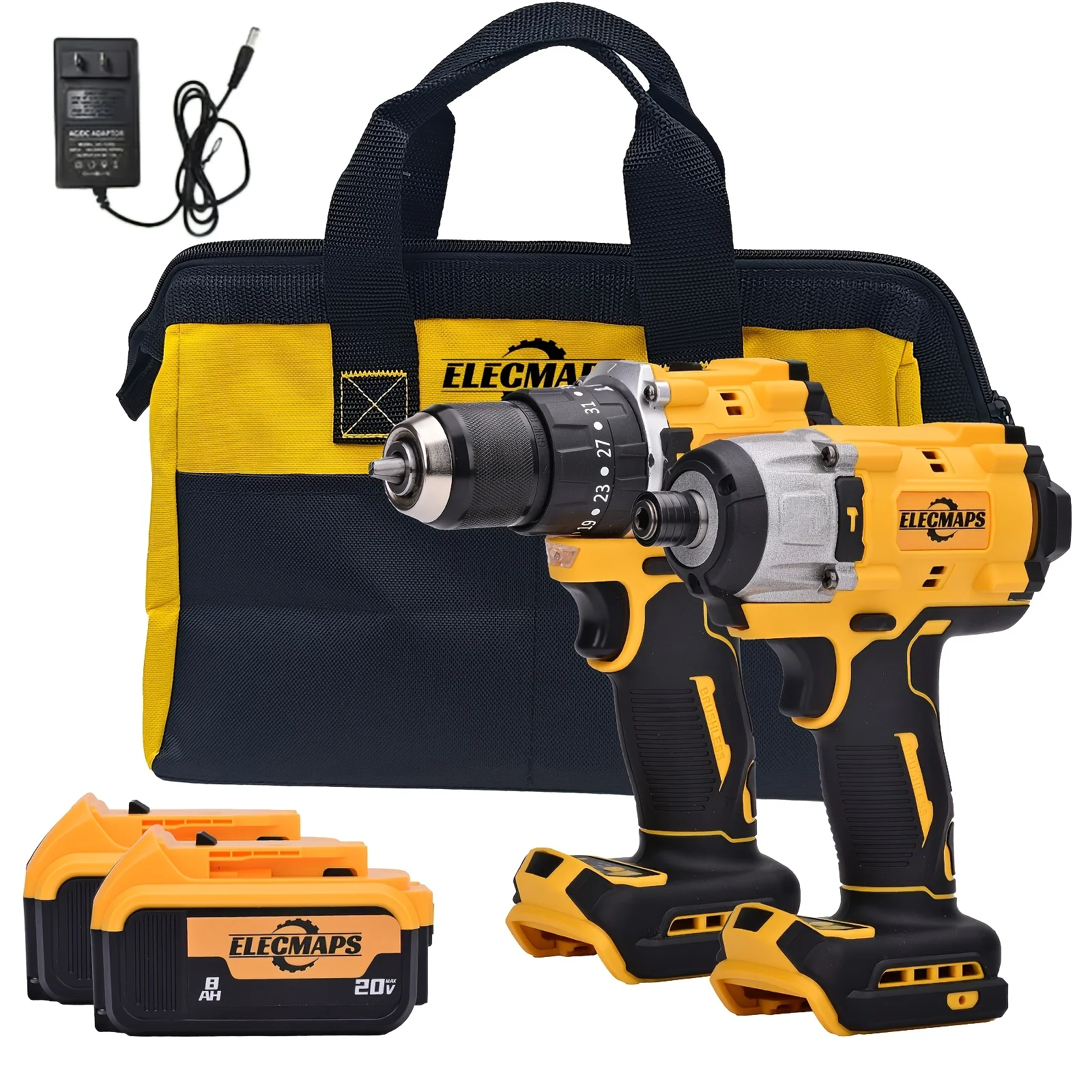 Brushless Impact Driver and Hammer Drill Combo Kit for Dewalt 20V Battery - A Rechargeable Lithium-ion Tool Set Featuring a High-capacity Battery, Ergonomic Handle, and Compact Housing, Suitable for Automotive Repair, Home Improvement, and DIY
Brushless Impact Driver and Hammer Drill Combo Kit for Dewalt 20V Battery - A Rechargeable Lithium-ion Tool Set Featuring a High-capacity Battery, Ergonomic Handle, and Compact Housing, Suitable for Automotive Repair, Home Improvement, and DIY