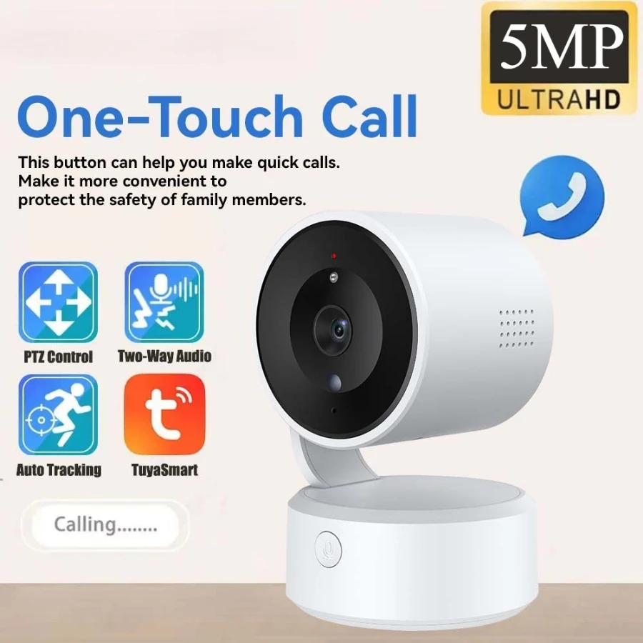 5MP PTZ 360° Surveillance Cameras Two Way Talk Indoor Baby Monitor 1080P 4X Zoom Smart Life WIFI Tuya Camera
5MP PTZ 360° Surveillance Cameras Two Way Talk Indoor Baby Monitor 1080P 4X Zoom Smart Life WIFI Tuya Camera