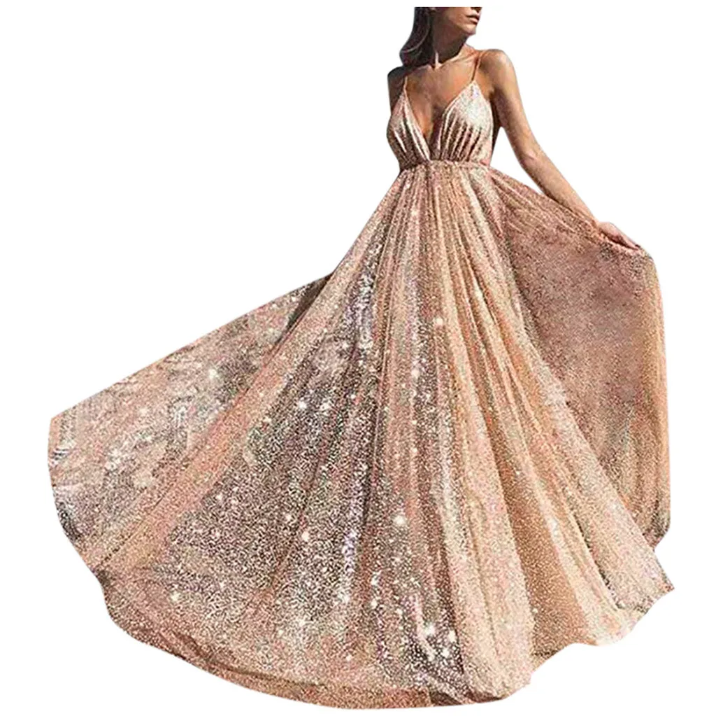 2024 Ladies Elegant Sequins Banquet Wedding Dress Sexy Sling V-Neck High Waist Maxi Dress Women Fashion Shiny A-Line Long Dress
2024 Ladies Elegant Sequins Banquet Wedding Dress Sexy Sling V-Neck High Waist Maxi Dress Women Fashion Shiny A-Line Long Dress