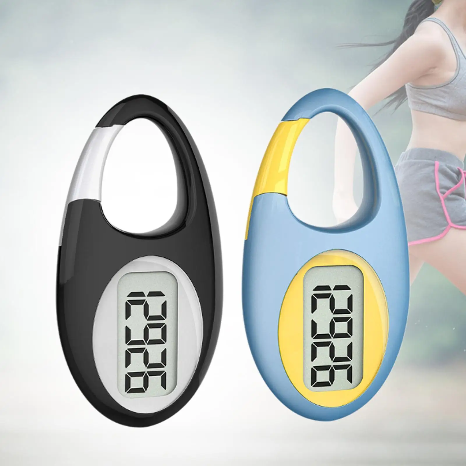 Walking 3D Pedometer Step Counter Practical Kids Adults Gadget with Carabiner Clip Fitness for Climbing Hiking
Walking 3D Pedometer Step Counter Practical Kids Adults Gadget with Carabiner Clip Fitness for Climbing Hiking