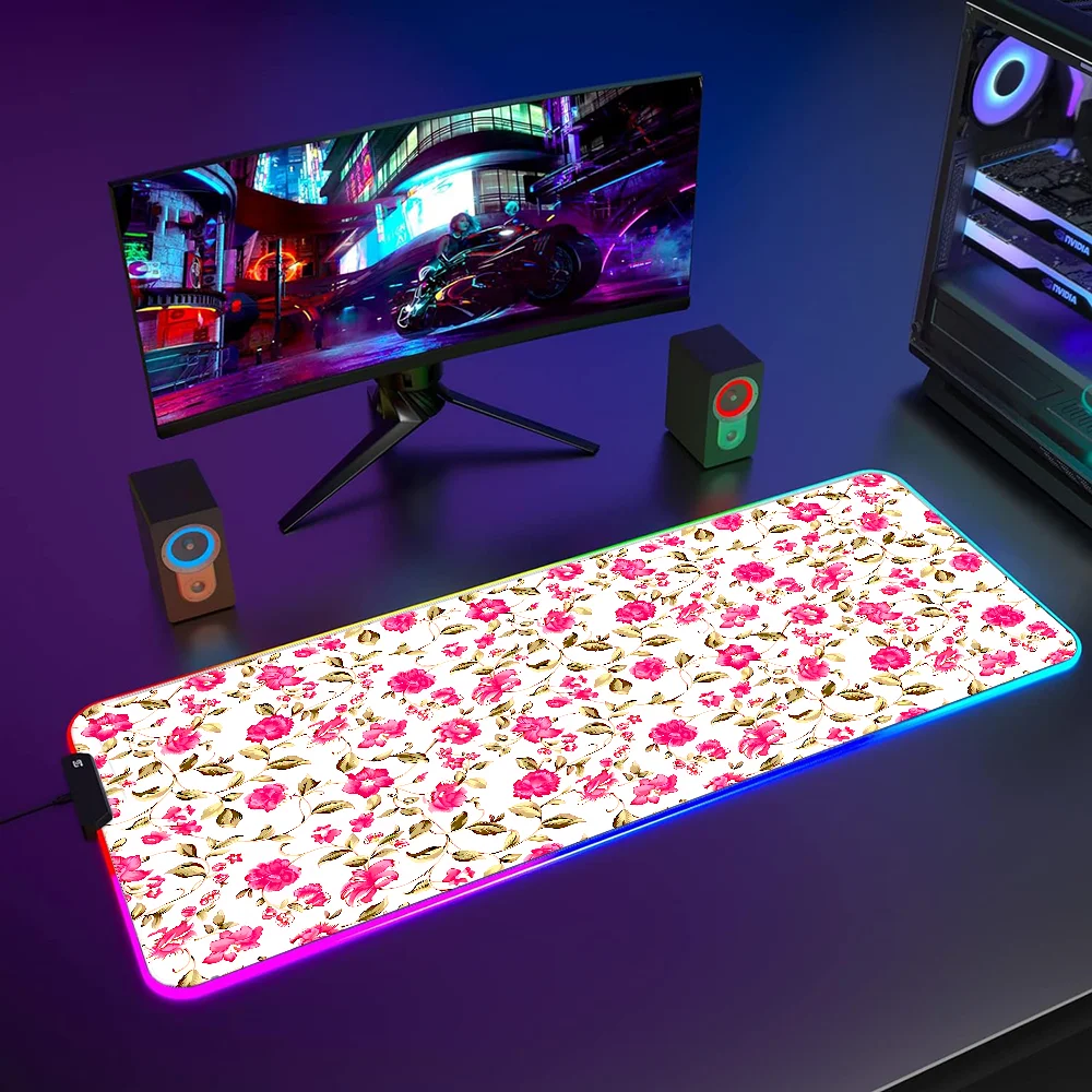 Mousepad RGB Gaming Mouse Mat LED Large Mouse Pad Anime Backlit Wild Flowers Mause Pad Gamer Gaming Desk Accessories Mats Pc Xxl
Mousepad RGB Gaming Mouse Mat LED Large Mouse Pad Anime Backlit Wild Flowers Mause Pad Gamer Gaming Desk Accessories Mats Pc Xxl