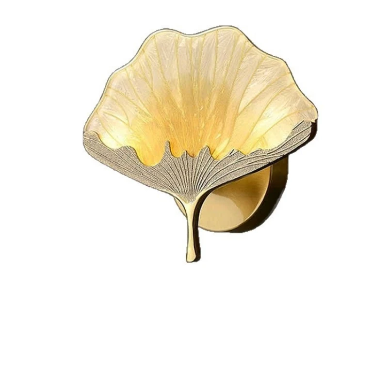 Ginkgo biloba bedroom bedside lamp light luxury luxury villa living room wall lamp
Ginkgo biloba bedroom bedside lamp light luxury luxury villa living room wall lamp