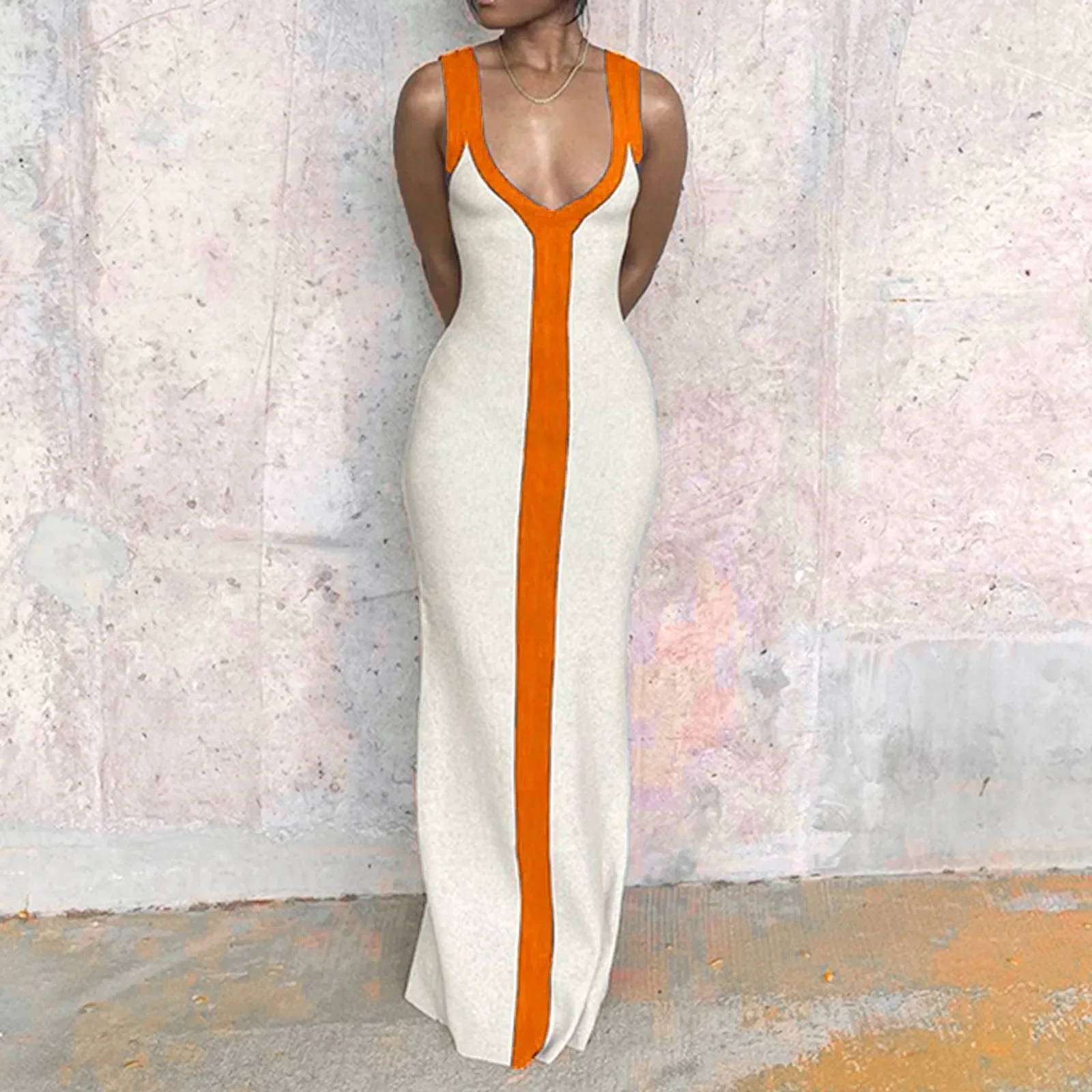 Sexy V-neck Slip Draped Dress Gown Straps Patchwork Elegant Prom Dresses Club Party Outfits Casual Streetwear Vestido
Sexy V-neck Slip Draped Dress Gown Straps Patchwork Elegant Prom Dresses Club Party Outfits Casual Streetwear Vestido