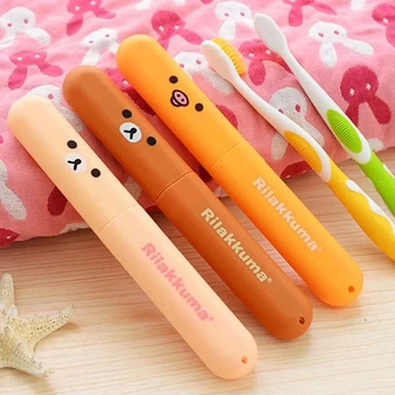 Kawaii Cartoon Rilakkuma Travel Toothbrush Box Compact and Portable High-Quality Toothbrush Cover Box Breathable Protective Box
Kawaii Cartoon Rilakkuma Travel Toothbrush Box Compact and Portable High-Quality Toothbrush Cover Box Breathable Protective Box