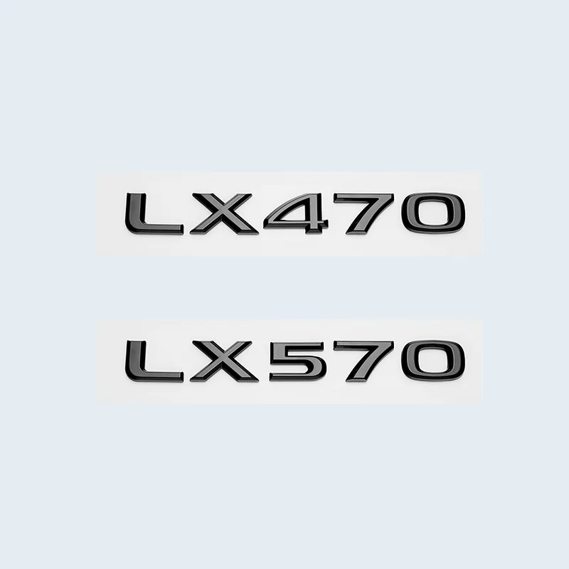  ABS Letters Numbers Chrome Black Car Side Emblem Badge Decoration Sticker for Lexus LX450 LX470 LM570
ABS Letters Numbers Chrome Black Car Side Emblem Badge Decoration Sticker for Lexus LX450 LX470 LM570