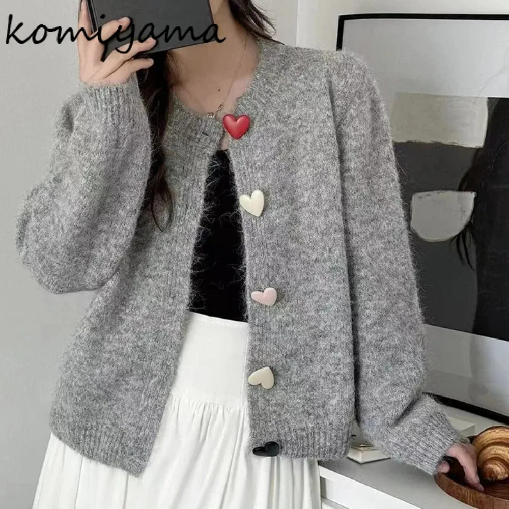 Colorful Love Buttons Cardigan O-Neck Long Sleeve Sweater Woman 2025 Clothing Sweet Casual Knit Cardigans Autumn Clothes
Colorful Love Buttons Cardigan O-Neck Long Sleeve Sweater Woman 2025 Clothing Sweet Casual Knit Cardigans Autumn Clothes