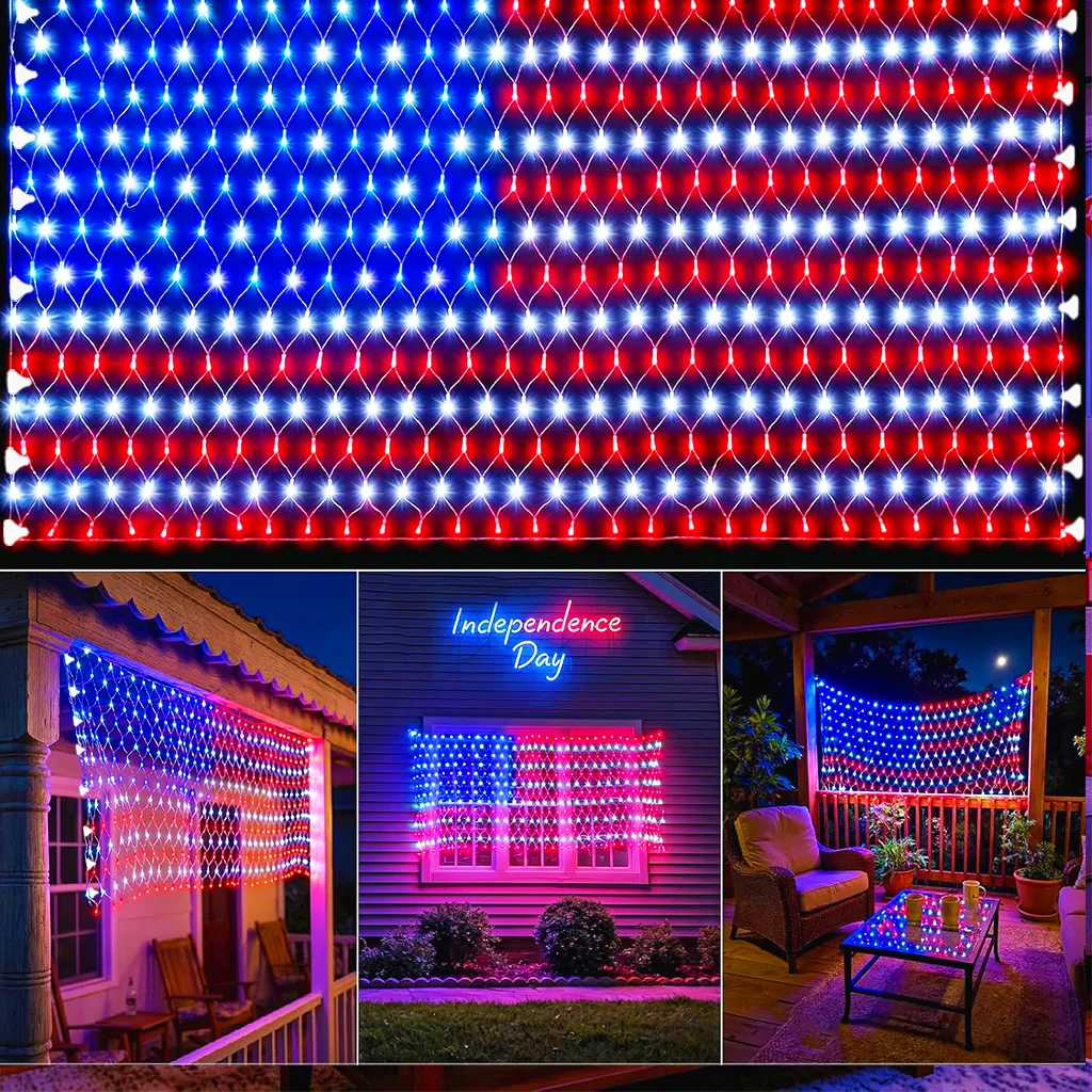 USB American flag light, with 384 ultra-bright LED beads, suitable for indoor and outdoor use, and for Independence Day decorati
USB American flag light, with 384 ultra-bright LED beads, suitable for indoor and outdoor use, and for Independence Day decorati