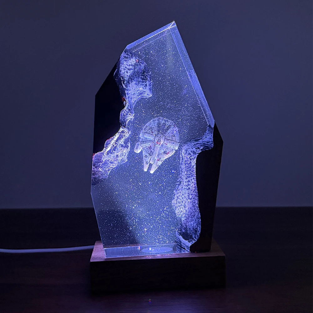 Table Resin Lamp Universe War Sence Colors Night Light Customized Spaceship Figure Creative Art Desktop Home Decor USB Charge
Table Resin Lamp Universe War Sence Colors Night Light Customized Spaceship Figure Creative Art Desktop Home Decor USB Charge