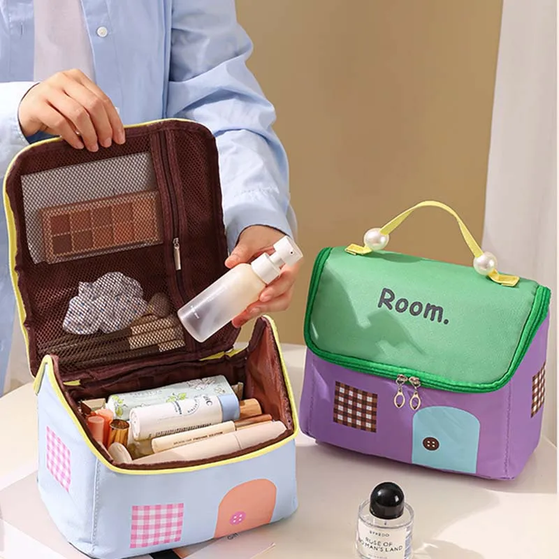 House Shape Dopamine Makeup Bag Large Capacity Waterproof Cosmetic Organizer Travel Toiletry Bag Cute Gift for Women Girls
House Shape Dopamine Makeup Bag Large Capacity Waterproof Cosmetic Organizer Travel Toiletry Bag Cute Gift for Women Girls