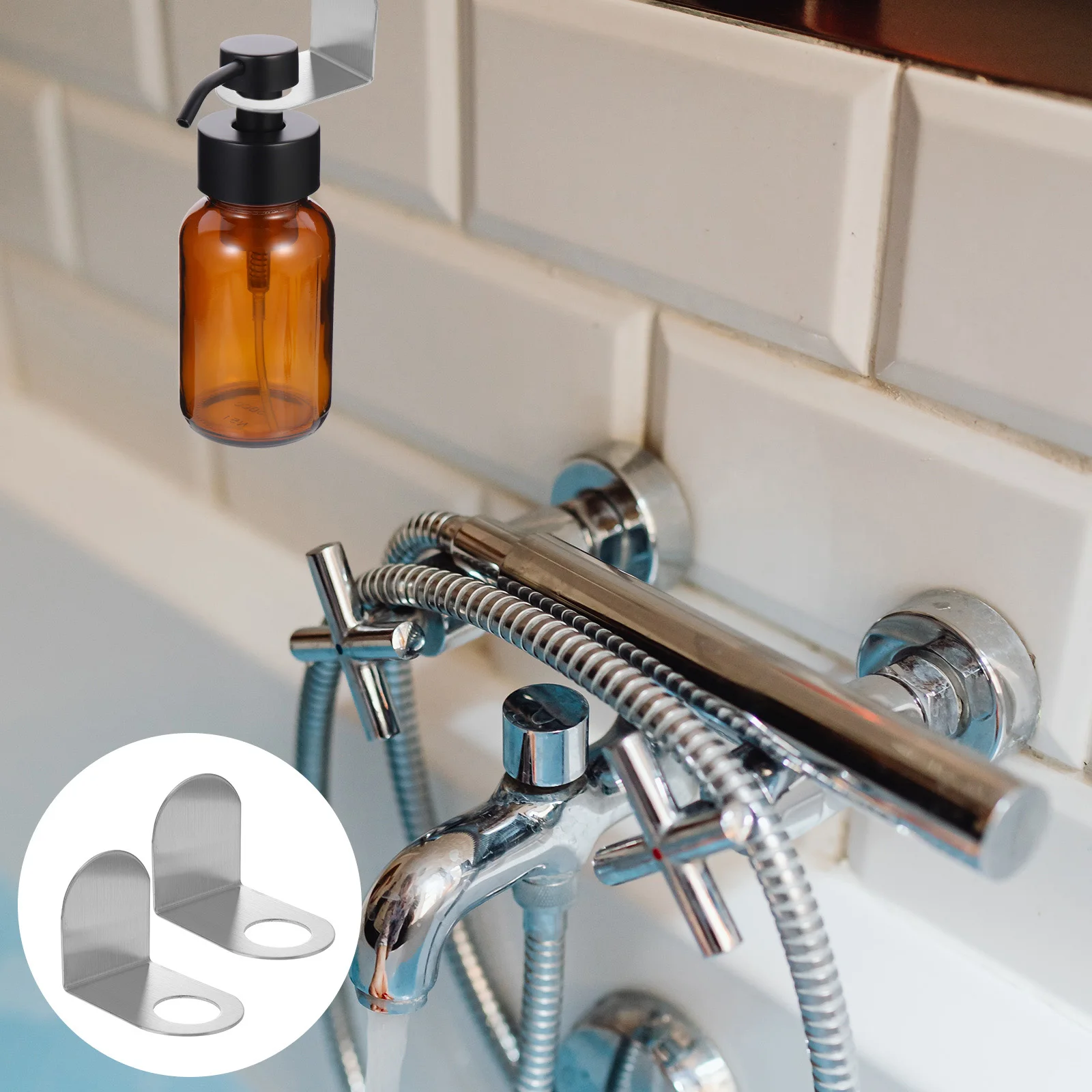 Bathroom Storage Rack Lotion Holder for Stainless Steel Shampoo Wall Mounted Soap Bottle Shower
Bathroom Storage Rack Lotion Holder for Stainless Steel Shampoo Wall Mounted Soap Bottle Shower