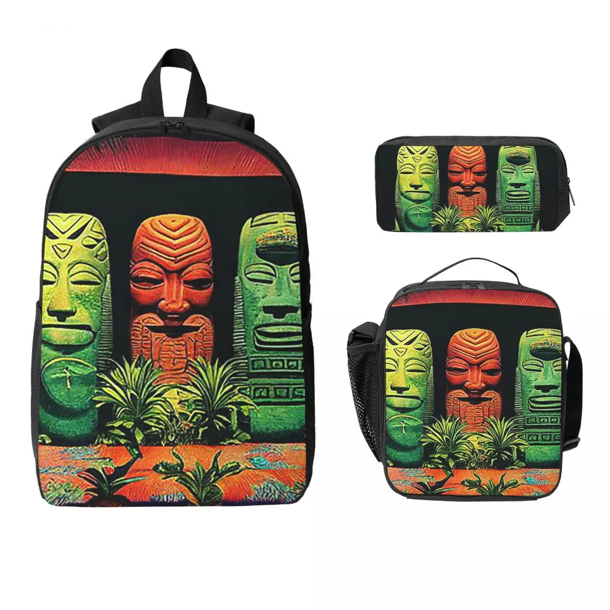Garden Of Tikis Tiki Mask Backpack Boys Girls BookBag School Bag Laptop Shoulder Bags 3ps Insulated Lunch Bag Pencil Case
Garden Of Tikis Tiki Mask Backpack Boys Girls BookBag School Bag Laptop Shoulder Bags 3ps Insulated Lunch Bag Pencil Case