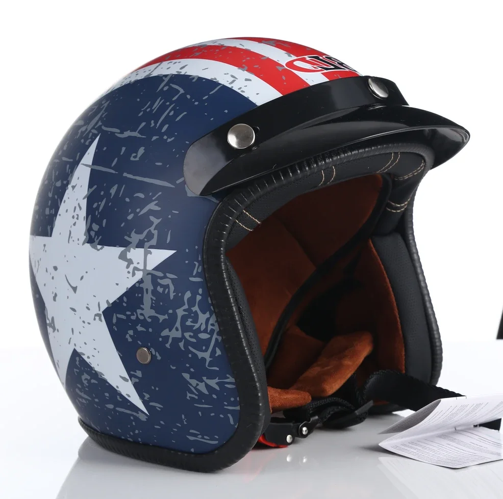 Motorcycle Open Helmet Retro 3/4 DOT Approved Motorcycle Accessories Motorbike Helmet Motorcycle Helmet Accessories
Motorcycle Open Helmet Retro 3/4 DOT Approved Motorcycle Accessories Motorbike Helmet Motorcycle Helmet Accessories