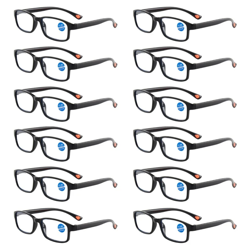 12PCS Ultra-light Reading Glasses Women Men plastic Anti-drop Magnifying Presbyopic 
12PCS Ultra-light Reading Glasses Women Men plastic Anti-drop Magnifying Presbyopic