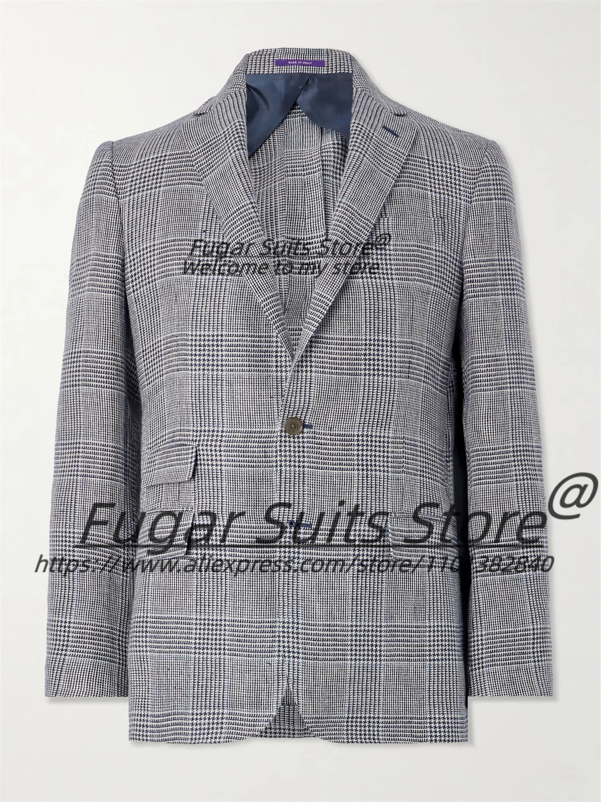 Plaid Classic Formal Men Suits Customized Male banquet Blazers Slim Notched Lapel Casual Man Tuxedos2Pcs Sets trajes para hombre
Plaid Classic Formal Men Suits Customized Male banquet Blazers Slim Notched Lapel Casual Man Tuxedos2Pcs Sets trajes para hombre