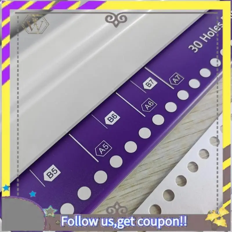 New 30 Hole Punch Binding Machine, Hand Push Loose Leaf Hole Punch, A4 A5 A6 A7 B5 B6 B7 Book Binder Notebook Spiral Binding
New 30 Hole Punch Binding Machine, Hand Push Loose Leaf Hole Punch, A4 A5 A6 A7 B5 B6 B7 Book Binder Notebook Spiral Binding