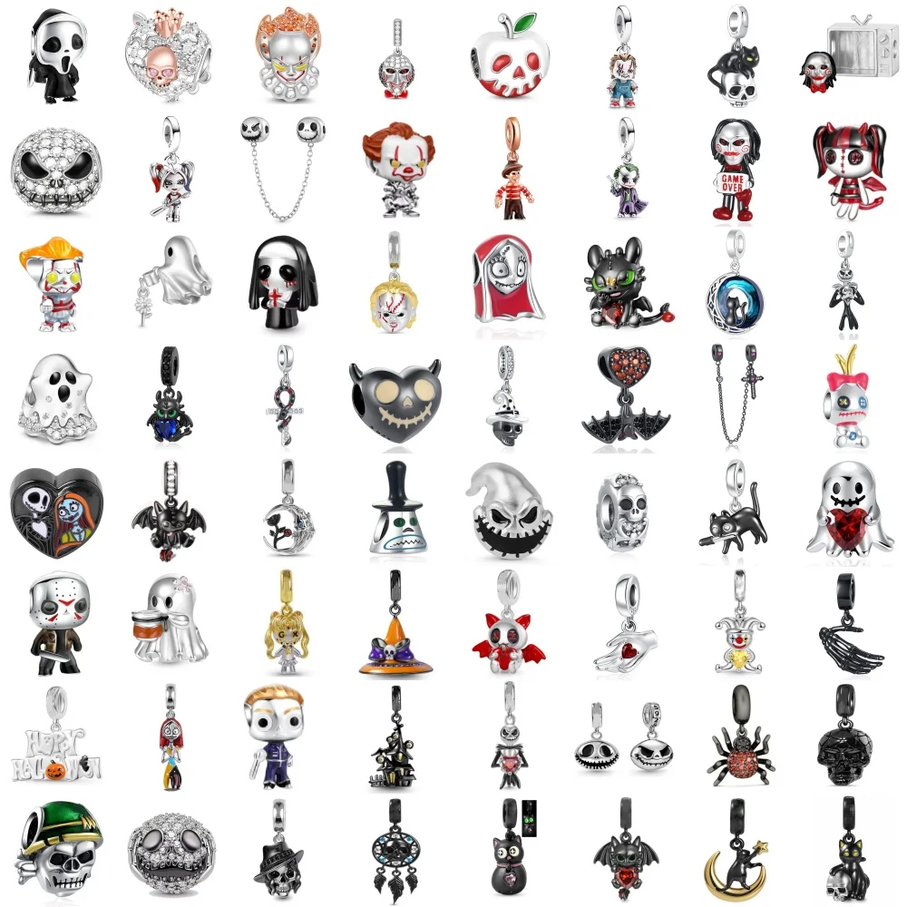 New Hot ghost Charm Fun Wacky Pendant Fit Decoration Original Bracelet Women DIY Black Halloween Beads 925 Silver Accessory Gift
New Hot ghost Charm Fun Wacky Pendant Fit Decoration Original Bracelet Women DIY Black Halloween Beads 925 Silver Accessory Gift