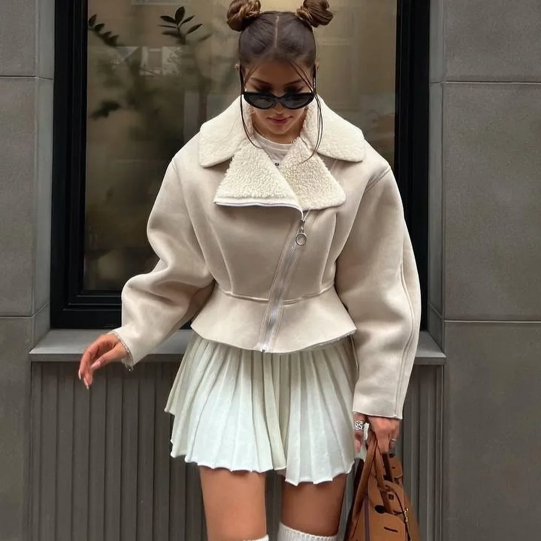 Women's Jacket Solid Color Long Sleeved Lapel Fashionable Jacket Autumn/winter New 2024 Autumn/winter
Women's Jacket Solid Color Long Sleeved Lapel Fashionable Jacket Autumn/winter New 2024 Autumn/winter