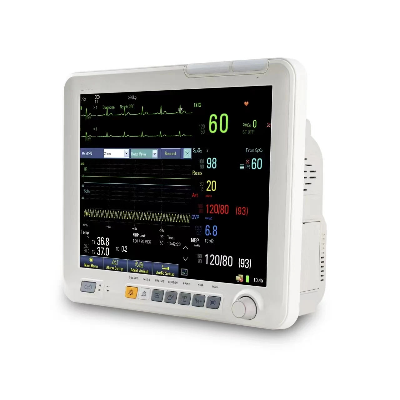 MT Medical MT-PM90 12.1 Inch TFT Display Touch Screen Multi-Parameter Patient Vet
MT Medical MT-PM90 12.1 Inch TFT Display Touch Screen Multi-Parameter Patient Vet