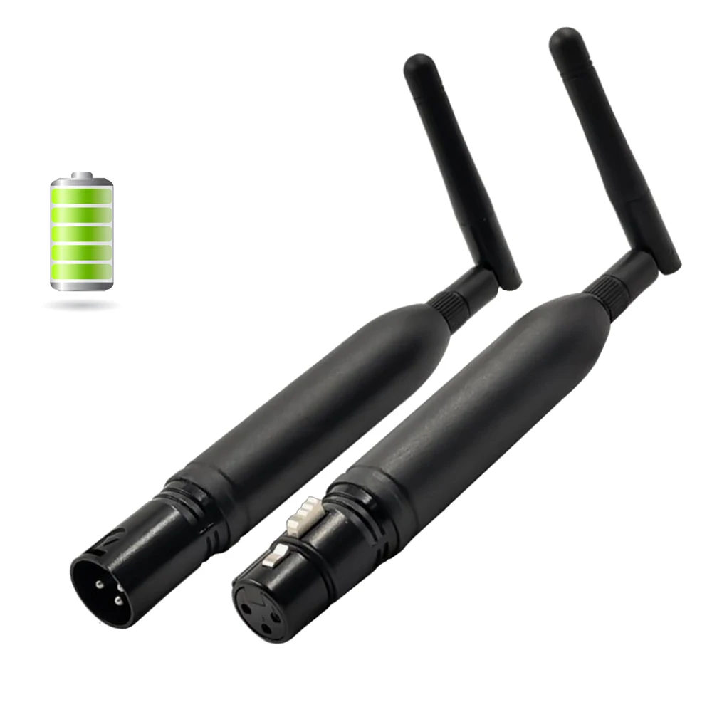 1 set/ Rechargeable wireless DMX512 signal transmitter/receiver 3-pin stage light wireless signal controller
1 set/ Rechargeable wireless DMX512 signal transmitter/receiver 3-pin stage light wireless signal controller