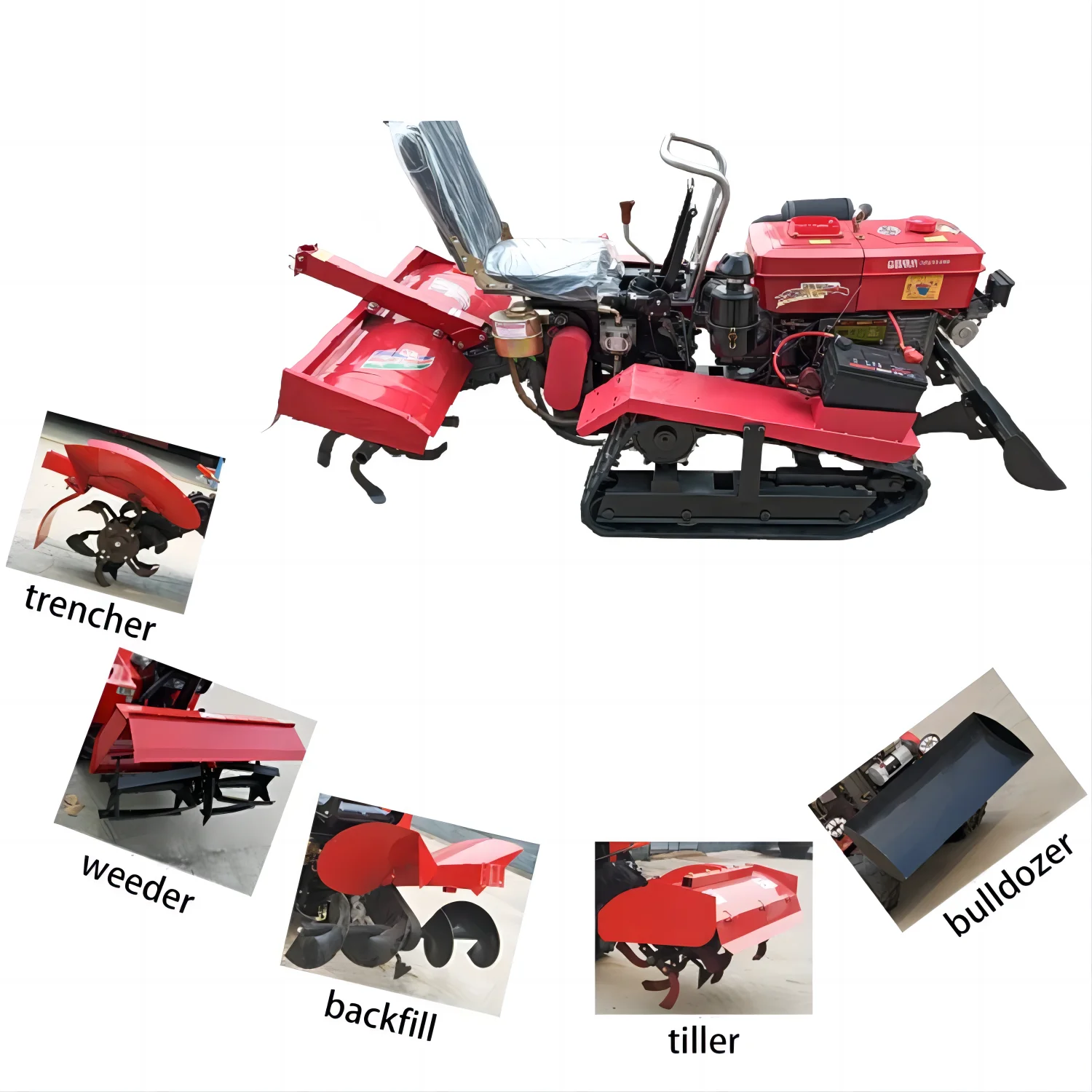 Hot Selling Micro Rotary Tiller 25Hp35hp Orchard Greenhouse Agricultural Tracked Tractor
Hot Selling Micro Rotary Tiller 25Hp35hp Orchard Greenhouse Agricultural Tracked Tractor