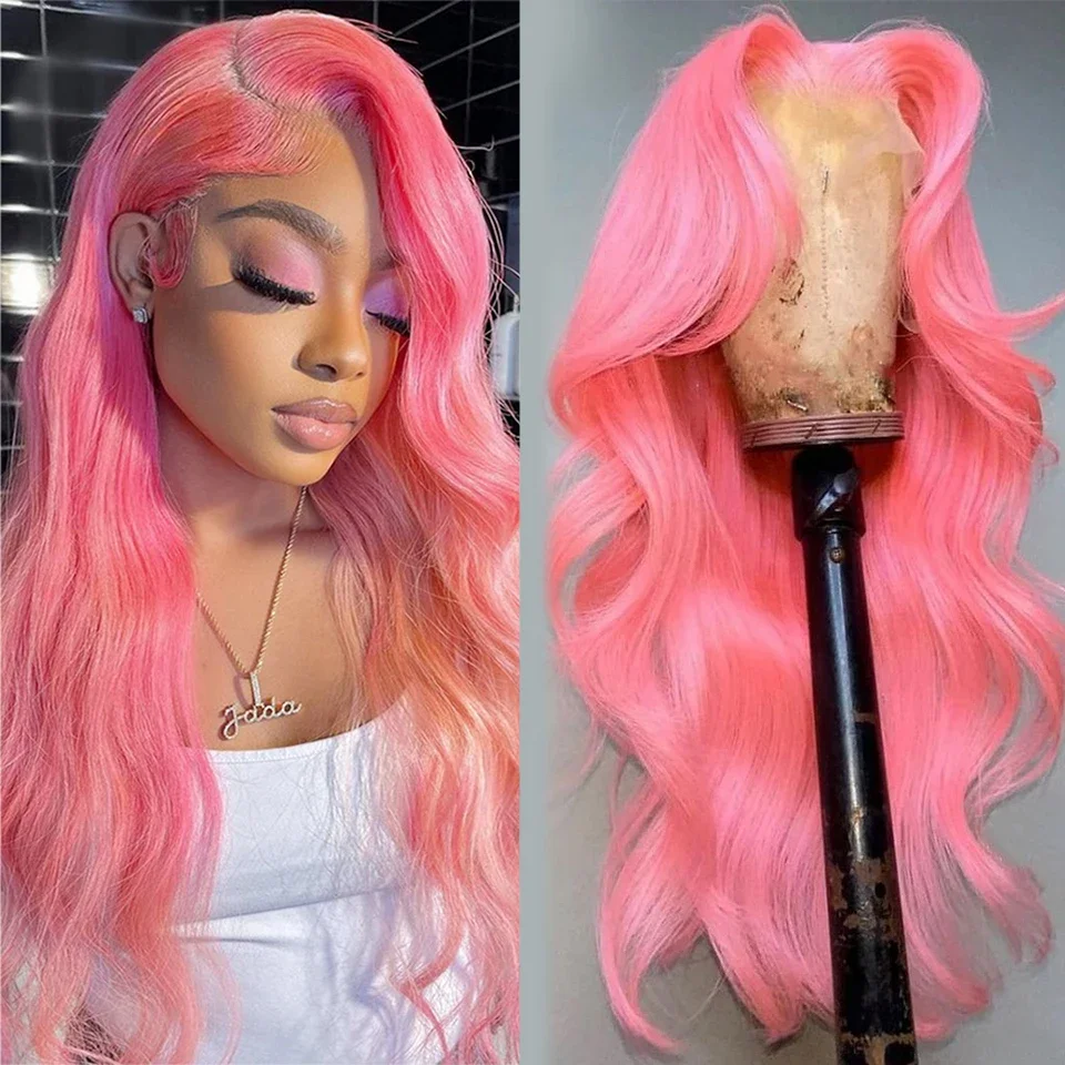 Pink Body Wave Wigs Colored HD Lace Frontal Wig 13x4 Brazilian Hair Transparent 30 40 Inch Human Hair For Women Lace Front Wigs
Pink Body Wave Wigs Colored HD Lace Frontal Wig 13x4 Brazilian Hair Transparent 30 40 Inch Human Hair For Women Lace Front Wigs