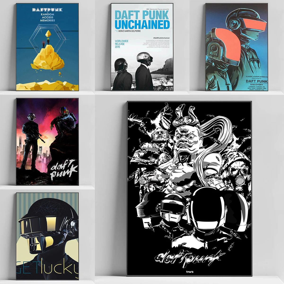 French Electronic Music Band Daft Punk Poster Decoration Home Decorations Painting on Canvas Print Decorative Paintings Art Wall
French Electronic Music Band Daft Punk Poster Decoration Home Decorations Painting on Canvas Print Decorative Paintings Art Wall