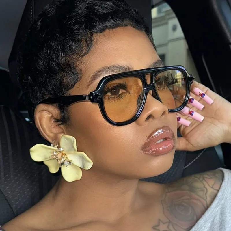 Double Bridges Pilot Sunglasses Women Retro Gradient Lens Shades UV400 Y2K Men Brand Design Rivets Sun Glasses
Double Bridges Pilot Sunglasses Women Retro Gradient Lens Shades UV400 Y2K Men Brand Design Rivets Sun Glasses