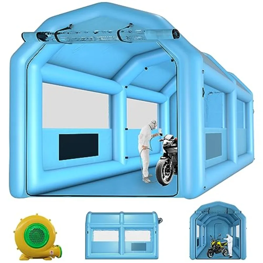 XHYCPY Inflatable Spray Booth 13.5 x 8.5 x 8.5ft Portable Inflatable Paint Booth Tent w/750W Blower Air Filter System for DIY S
XHYCPY Inflatable Spray Booth 13.5 x 8.5 x 8.5ft Portable Inflatable Paint Booth Tent w/750W Blower Air Filter System for DIY S