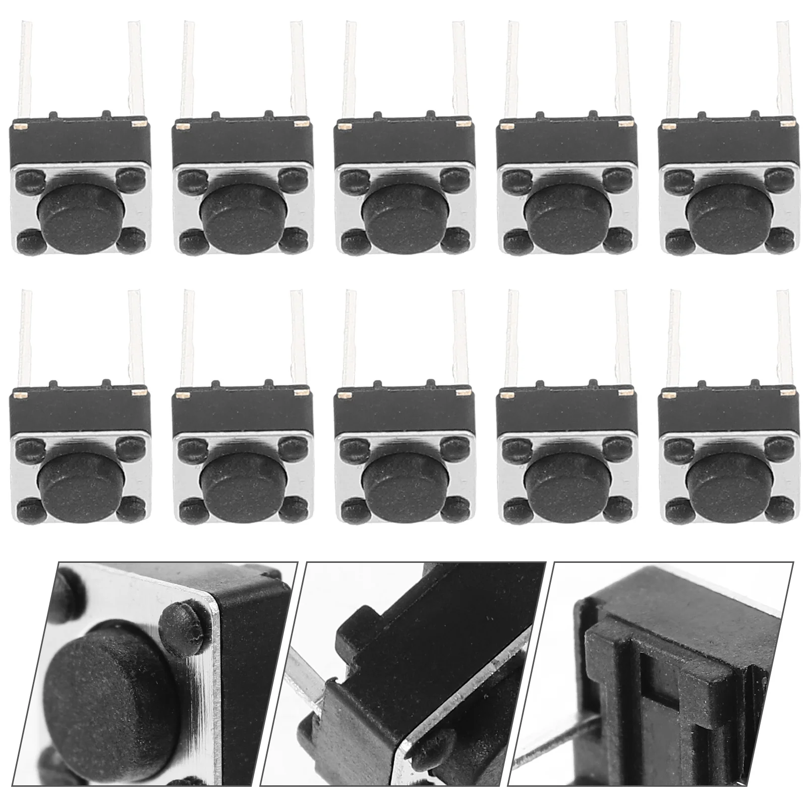 100 Pcs Micro Switch 6*6*43/5/7mm Two-pin Tact Push Button for PCB Tactile Round Momentary Plastic Creamy Keyboard
100 Pcs Micro Switch 6*6*43/5/7mm Two-pin Tact Push Button for PCB Tactile Round Momentary Plastic Creamy Keyboard