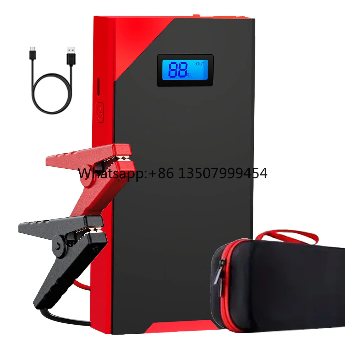 Portable 12V Car Battery Booster Multi-Function 2000A Peak Current 37000mAh Power Bank Jump Starter
Portable 12V Car Battery Booster Multi-Function 2000A Peak Current 37000mAh Power Bank Jump Starter