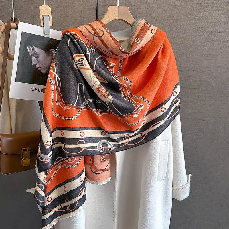 Cashmere Scarf Women Design Pashmina Warm Flower Shawls Female Winter Foulard Lady Wraps Thick Blanket Luxury Brand Stoles 2023
Cashmere Scarf Women Design Pashmina Warm Flower Shawls Female Winter Foulard Lady Wraps Thick Blanket Luxury Brand Stoles 2023