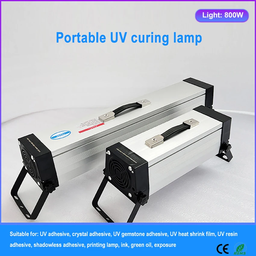 Efficient 800W ink curing drying lamp UV ink rapid curing portable cold light UV lamp screen printing lamp fluorescent lamp
Efficient 800W ink curing drying lamp UV ink rapid curing portable cold light UV lamp screen printing lamp fluorescent lamp