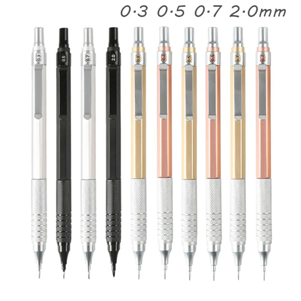 Metal Mechanical Pencil Stationery Low Gravity Propelling Pencil 0.3/0.5/0.7/0.9/2.0mm Automatic Pencil Office School Supplies
Metal Mechanical Pencil Stationery Low Gravity Propelling Pencil 0.3/0.5/0.7/0.9/2.0mm Automatic Pencil Office School Supplies