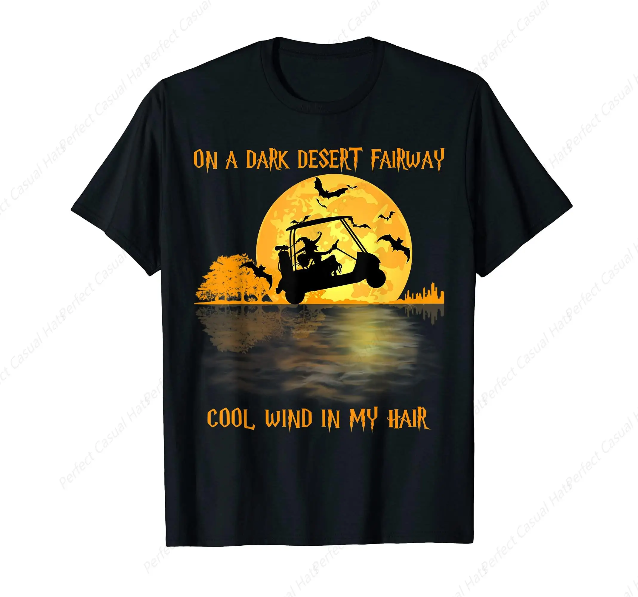 Vintage On A Dark Desert Fairway Golf Witch Cool Wind In My Hair Printing T-Shirt Summer Shirt Leisure Cotton O-Neck Tee
Vintage On A Dark Desert Fairway Golf Witch Cool Wind In My Hair Printing T-Shirt Summer Shirt Leisure Cotton O-Neck Tee