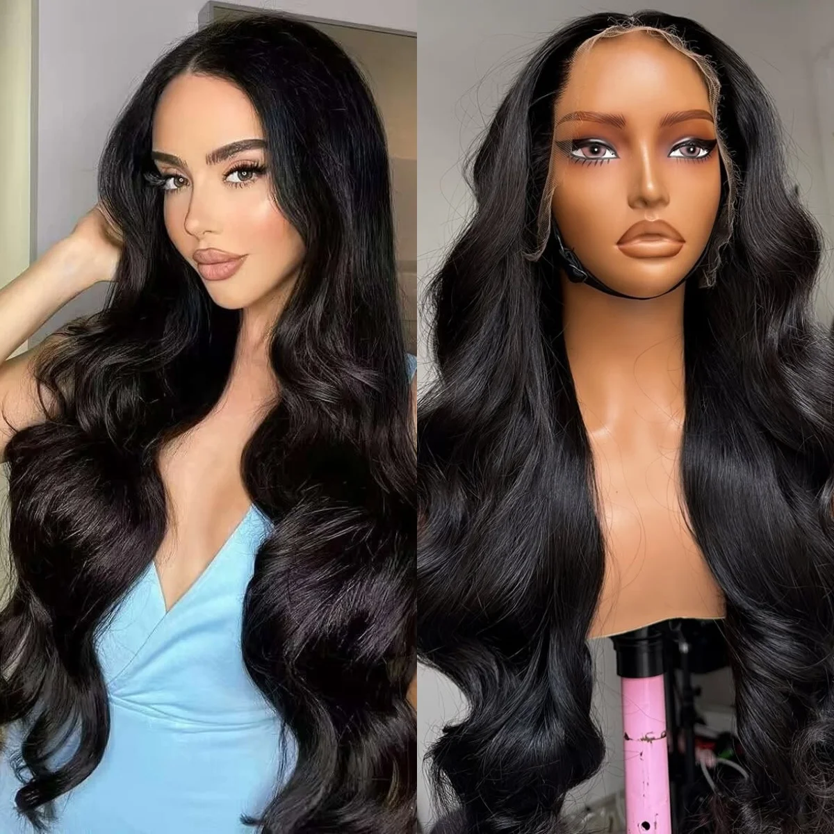 13×4Lace Front Wigs Human Hair 1B Body Wave Lace Frontal Wigs Transparent Human Hair Wigs 200 Density
13×4Lace Front Wigs Human Hair 1B Body Wave Lace Frontal Wigs Transparent Human Hair Wigs 200 Density
