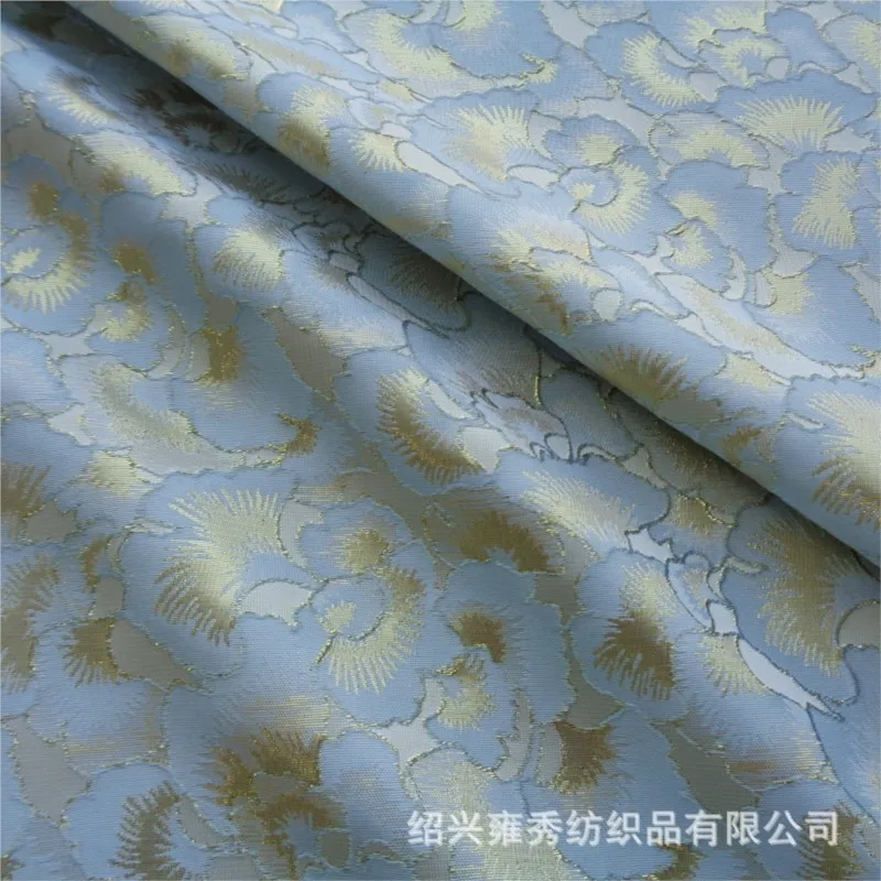 Elegant fashion dress fabric made of classic jacquard with gold threads
Elegant fashion dress fabric made of classic jacquard with gold threads