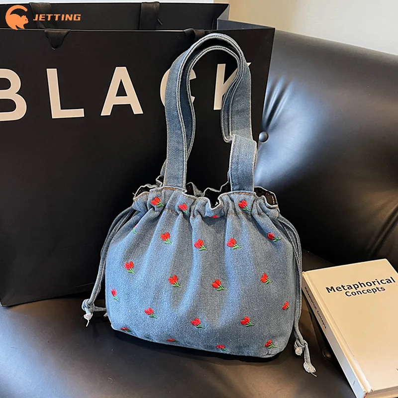 1 шт., сумка-ведро с цветочным принтом, модная большая вместительная сумка на плечо, большая сумка, джинсовая сумка, женские портативные сумки для покупок
1 шт., сумка-ведро с цветочным принтом, модная большая вместительная сумка на плечо, большая сумка, джинсовая сумка, женские портативные сумки для покупок
