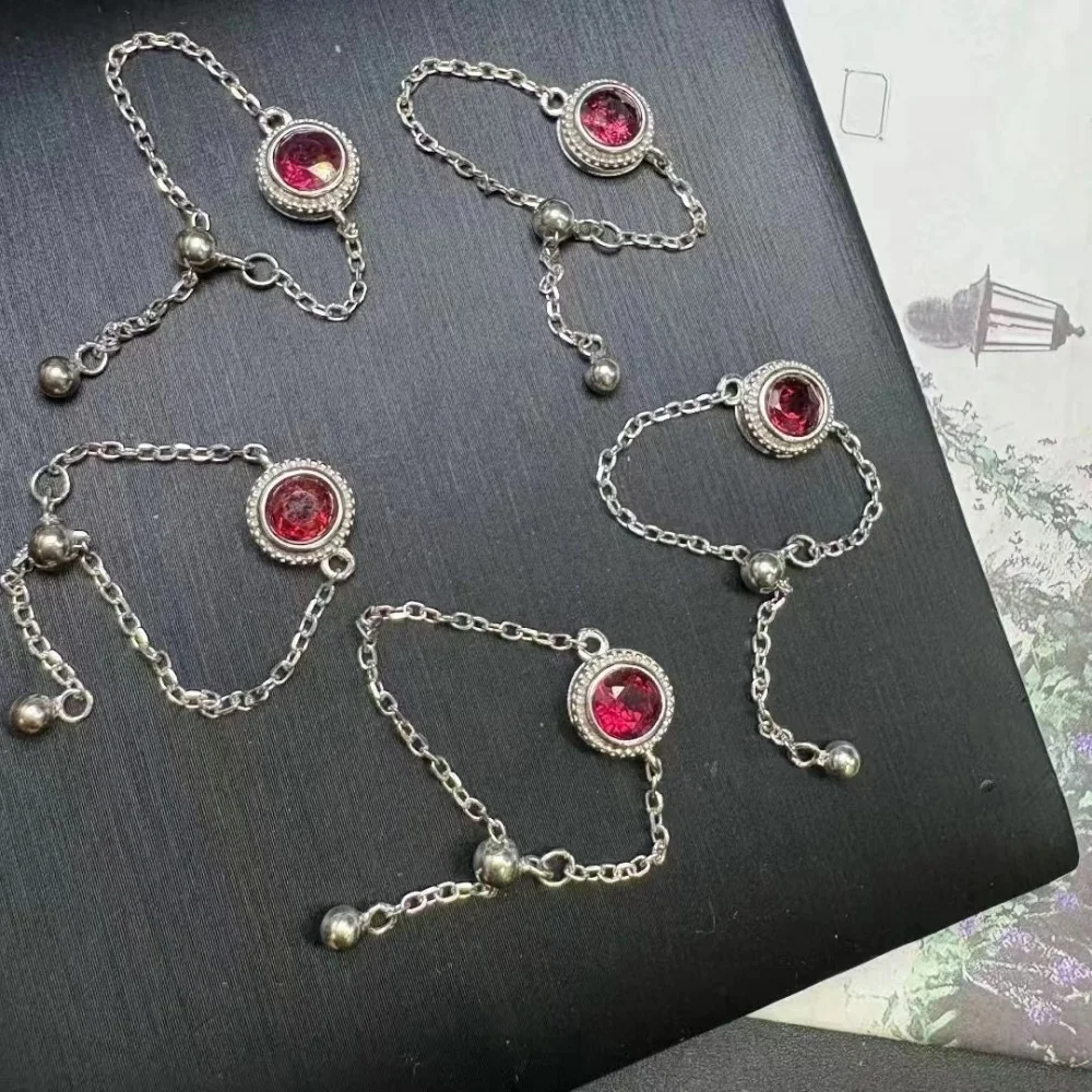 S925 Natural Garnet Facet Ring Trendy Finger Charm Jewelry Gemstone For Women Fashion Healing Party Gift 1PCS
S925 Natural Garnet Facet Ring Trendy Finger Charm Jewelry Gemstone For Women Fashion Healing Party Gift 1PCS