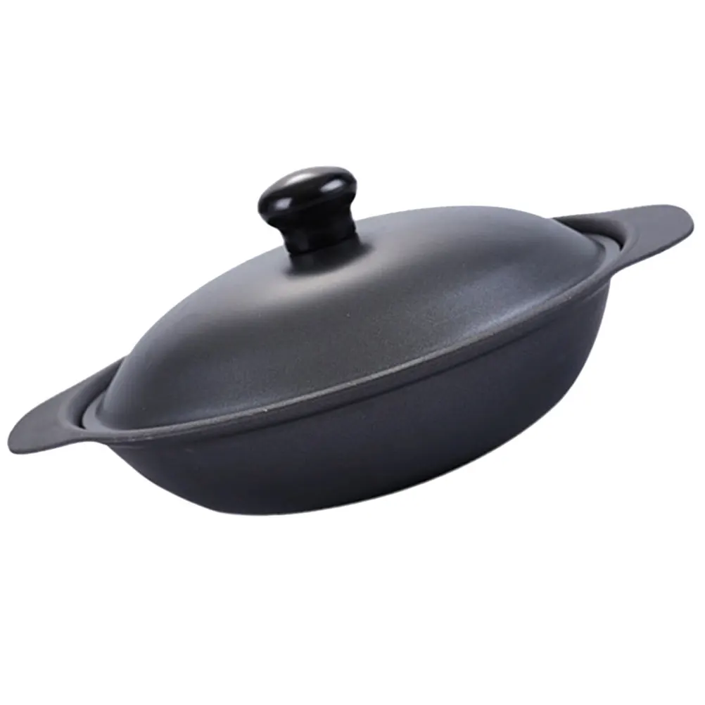 Iron Casserole Non-Stick Burn-Resistant Soup Pot Conduction Home Kitchen Cookware Reliable Iron Cooking Pot
Iron Casserole Non-Stick Burn-Resistant Soup Pot Conduction Home Kitchen Cookware Reliable Iron Cooking Pot