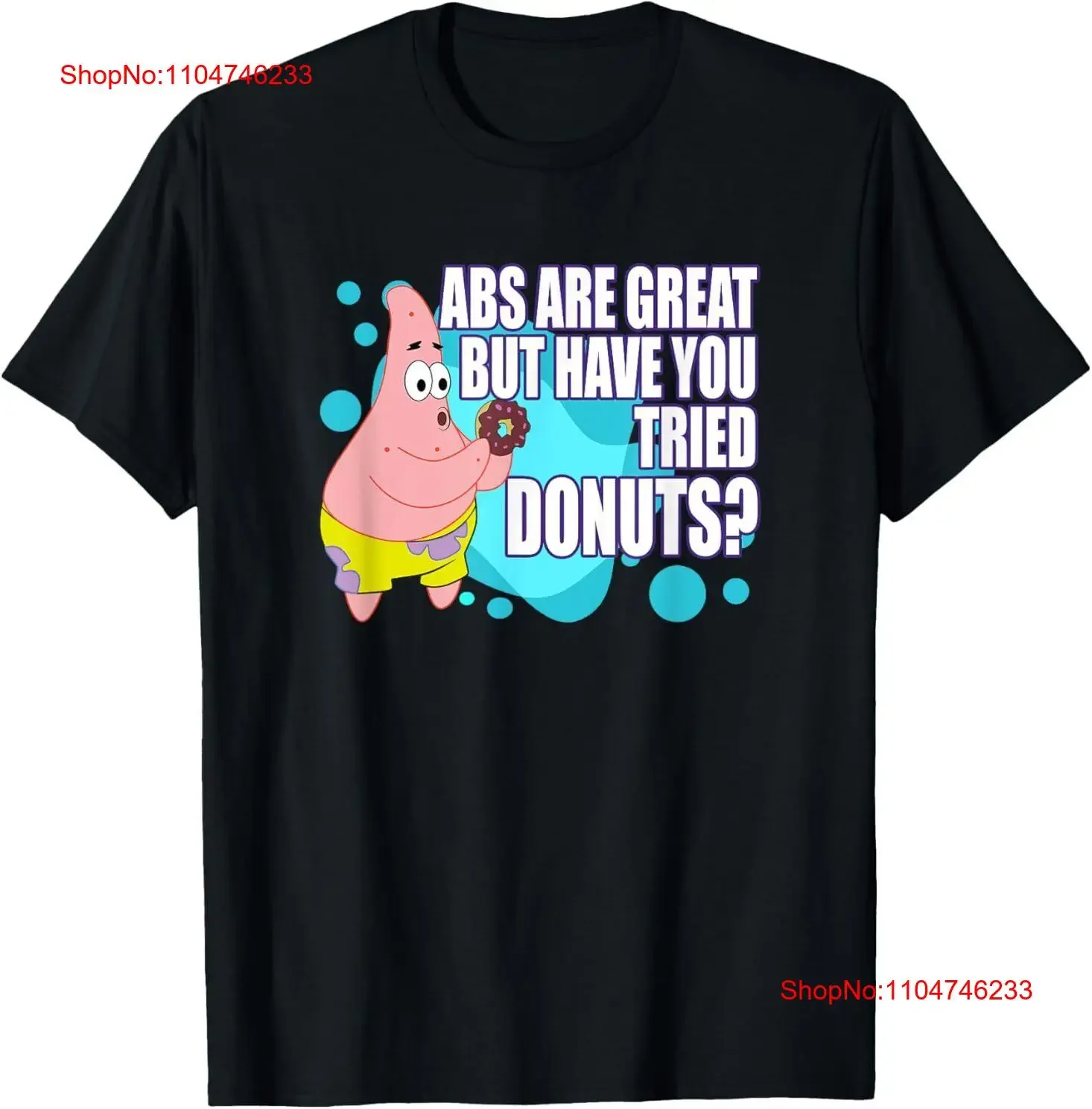 Patrick Star Loves Donuts or T Shirt vintage Washed Breathable Casual Stylish Versatile streetwear designer clothes homme
Patrick Star Loves Donuts or T Shirt vintage Washed Breathable Casual Stylish Versatile streetwear designer clothes homme