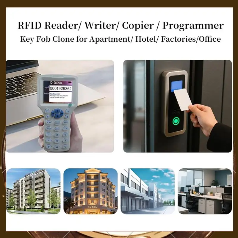 RFID Copier RFID Reader Writer Multi-Frequency RFID Card Reader Smart Card Decoder For Access Control Home Security-T88C
RFID Copier RFID Reader Writer Multi-Frequency RFID Card Reader Smart Card Decoder For Access Control Home Security-T88C