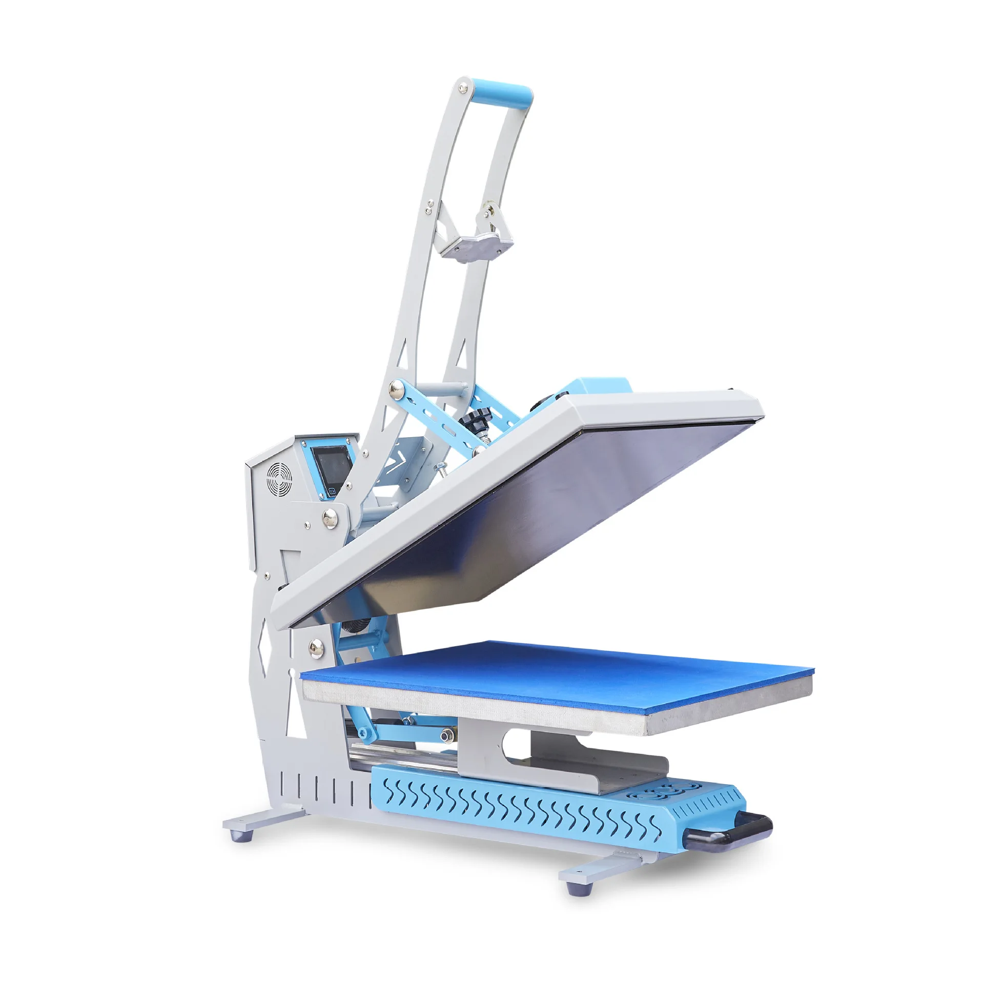 Pneumatic Heat Press Machine Heat Transfer Printing Machine for T-shirts Sweatshirts and Rhinestone Labels
Pneumatic Heat Press Machine Heat Transfer Printing Machine for T-shirts Sweatshirts and Rhinestone Labels