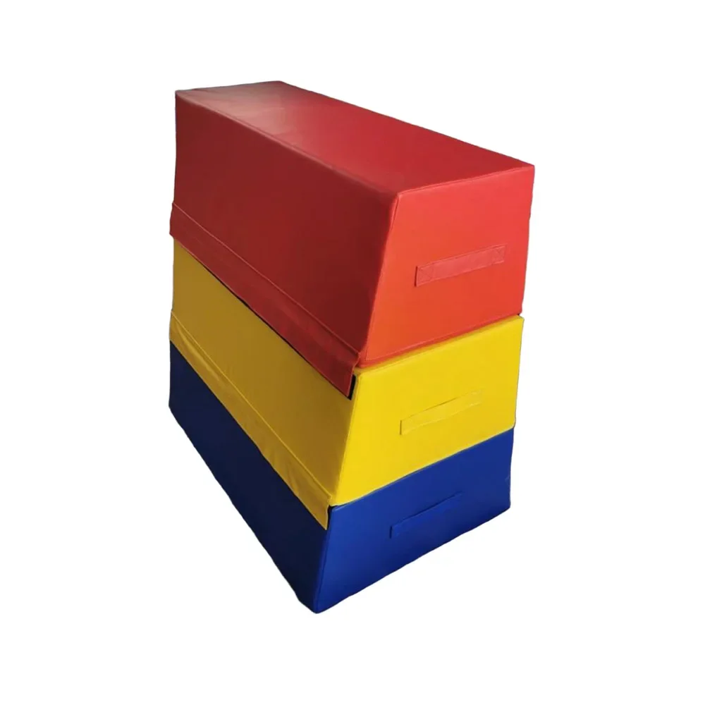 Portable Lightweight PVC Trapezoid Gymnastics Plyo Boxes Soft Feature Jump Training Equipment with Easy Carry Metal Handles
Portable Lightweight PVC Trapezoid Gymnastics Plyo Boxes Soft Feature Jump Training Equipment with Easy Carry Metal Handles