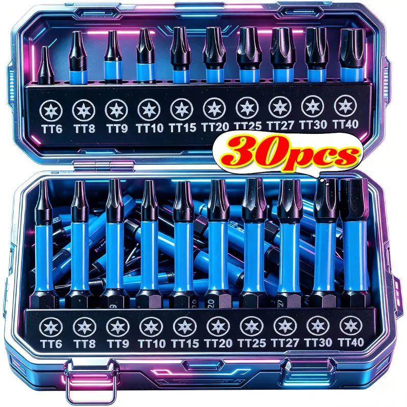 10-30PCS Steel Blue Circle Plum Blossom Hat Set 25mm 50mm Hex Shank Blue Circle Quick Code Home Auto Repair Screwdriver Bit Set
10-30PCS Steel Blue Circle Plum Blossom Hat Set 25mm 50mm Hex Shank Blue Circle Quick Code Home Auto Repair Screwdriver Bit Set