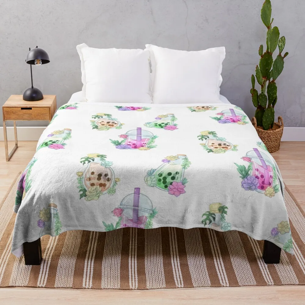 Succulent Bubble Tea Bottles Set Throw Blanket Blankets For Sofas Shaggy Blankets
Succulent Bubble Tea Bottles Set Throw Blanket Blankets For Sofas Shaggy Blankets