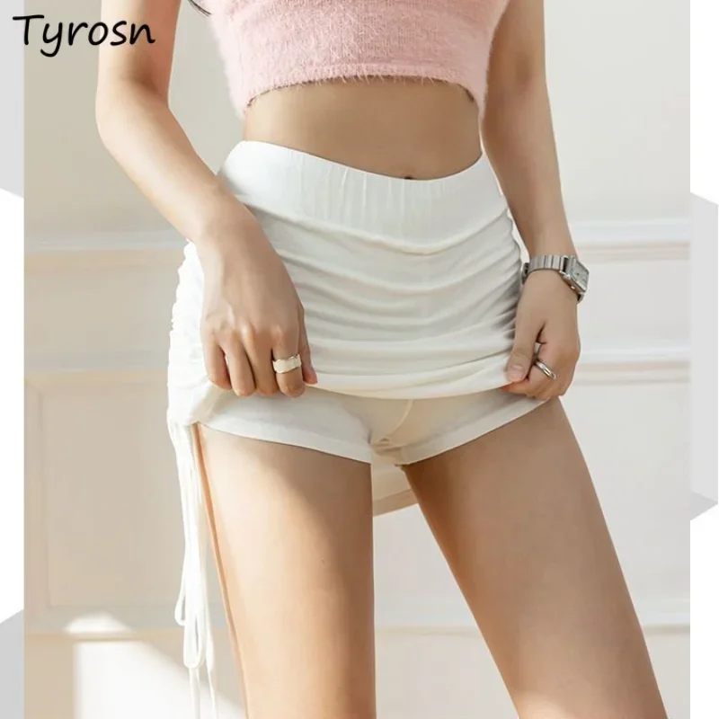 Shirring Mini Skirts Women Solid Summer Chic Streetwear Hotsweet Fashion Casual Sporty Sexy Females All-match High Waist Joggers
Shirring Mini Skirts Women Solid Summer Chic Streetwear Hotsweet Fashion Casual Sporty Sexy Females All-match High Waist Joggers