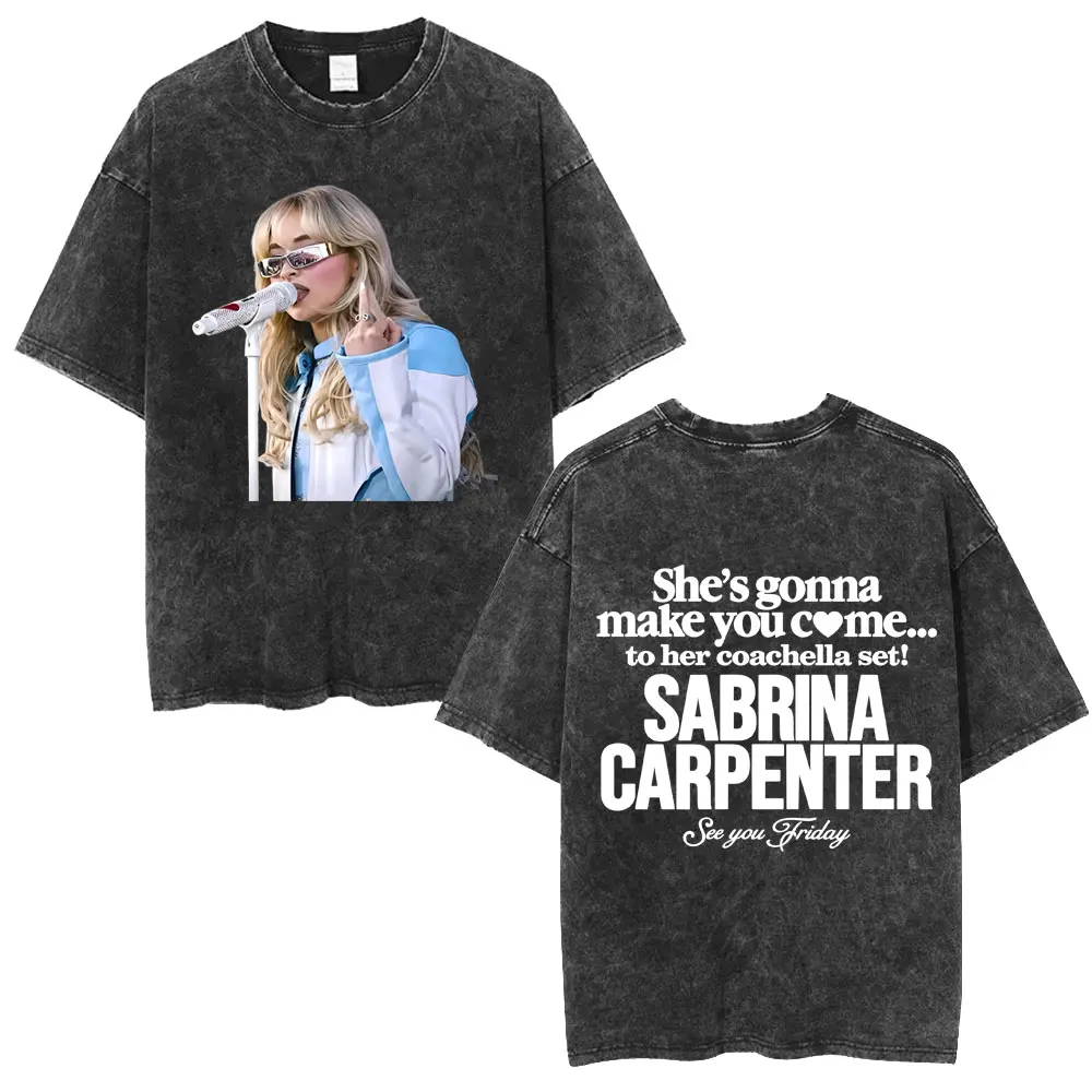 Washed Vintage Sabrina Carpenter Middle Finger T-shirt Men's Women Hip Hop Fashion Pop Music T Shirts Unisex Oversized T-shirts
Washed Vintage Sabrina Carpenter Middle Finger T-shirt Men's Women Hip Hop Fashion Pop Music T Shirts Unisex Oversized T-shirts