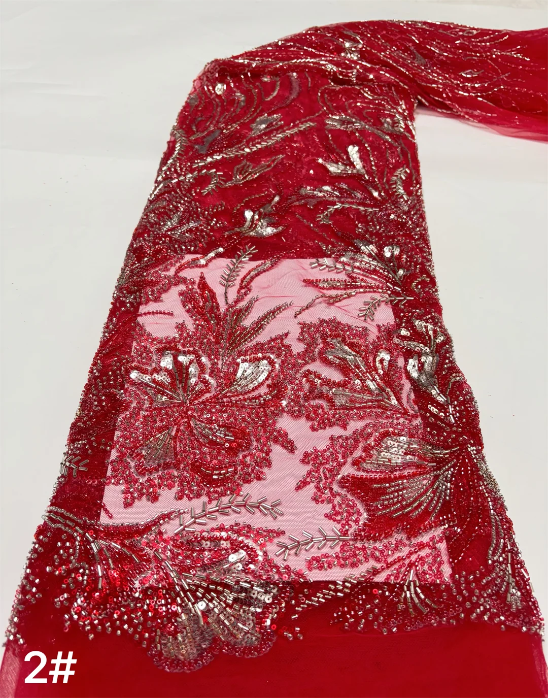 African Luxury Beaded Mesh Lace Fabric 2025 French Heavy Handmade Tulle Sequins Lace Fabric Fo Women Party Dress Material
African Luxury Beaded Mesh Lace Fabric 2025 French Heavy Handmade Tulle Sequins Lace Fabric Fo Women Party Dress Material