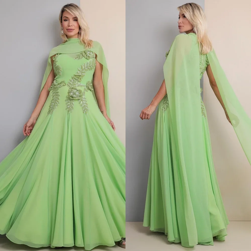 Customized Formal Chiffon Pleat A-line High Collar Midi Dresses Evening Dresses Classic Exquisite Modern Style Pastrol Unisex Ch
Customized Formal Chiffon Pleat A-line High Collar Midi Dresses Evening Dresses Classic Exquisite Modern Style Pastrol Unisex Ch